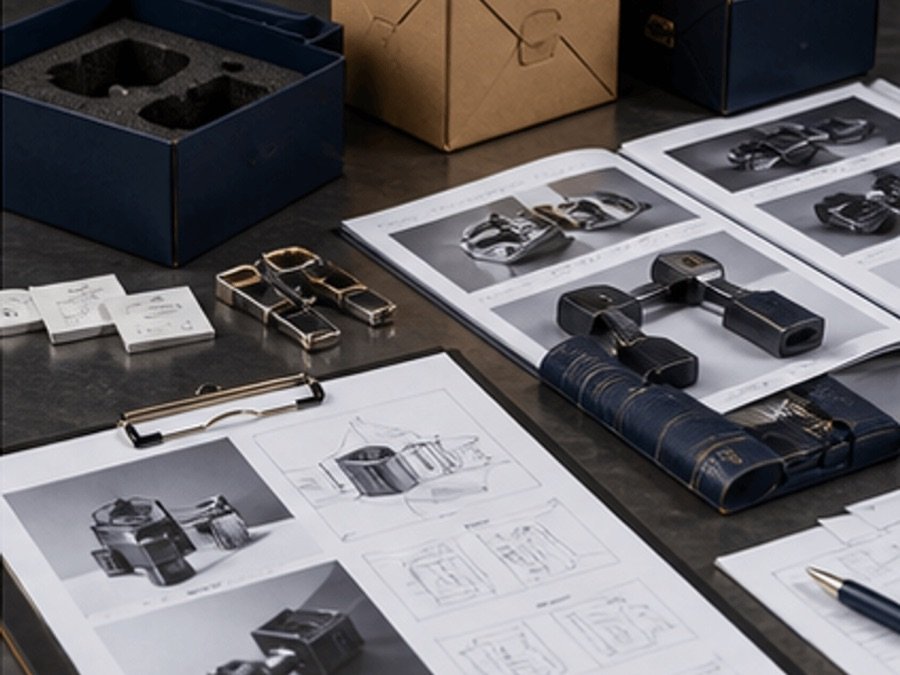 Custom sourcing references with drawings, samples, packaging, and comparison documents