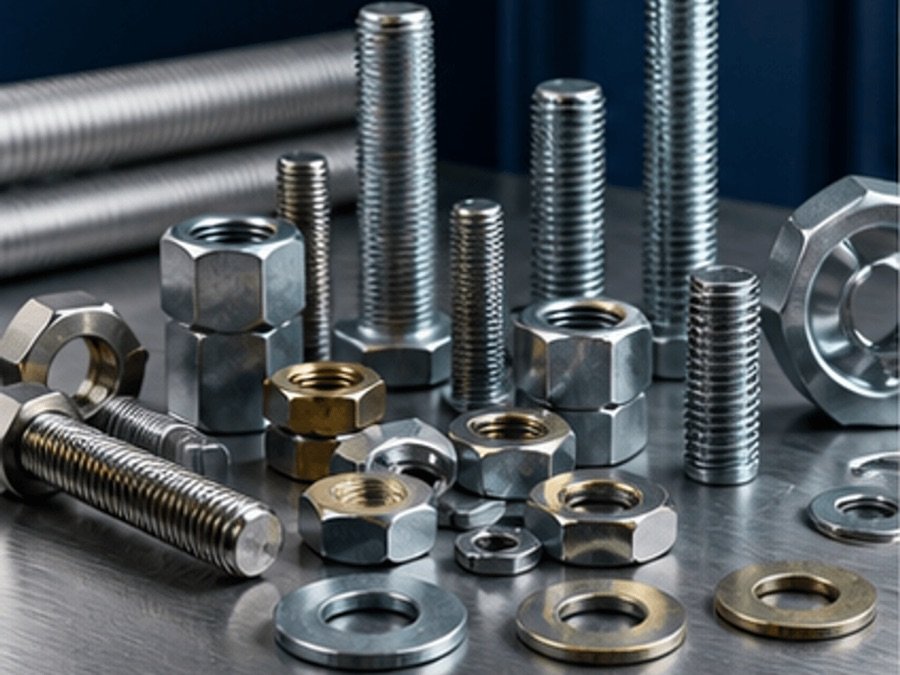 Industrial fasteners, bolts, nuts, washers, and threaded rods